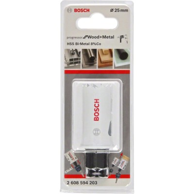 Bosch - Yeni Progressor Serisi Ahşap ve Metal için Delik Açma Testeresi (Panç) 25 mm