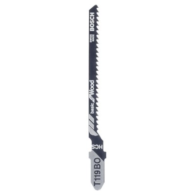 Bosch - Ekonomik Seri Ahşap İçin T 119 BO Dekupaj Testeresi Bıçağı - 5'Li Paket