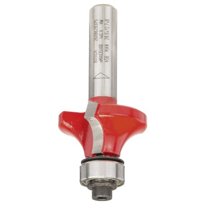 Bosch - Expert Serisi Ahşap İçin Çift Oluklu, Sert Metal Bilye Yataklı Yuvarlama Frezesi 8*8*55mm