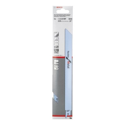 Bosch - Flexible Serisi Metal için Panter Testere Bıçağı S 1122 BF - 5'li