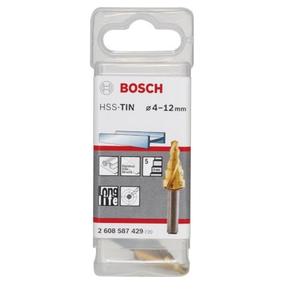 Bosch - HSS-TiN 5 Kademeli Matkap Ucu 4-12 mm