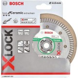 Bosch - X-LOCK - Best Serisi Seramik İçin, Extra Temiz Kesim Turbo Segman  Elmas Kesme Diski 115 mm