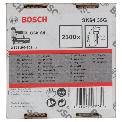 Bosch - GSK 64 Çivisi 35 mm 2500li Galvanizli