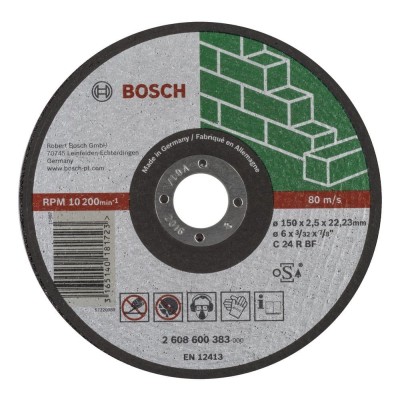 Bosch - 150*2,5 mm Expert Serisi Düz Taş Kesme Diski (Taş)