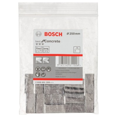 Bosch - Best Serisi Elmas Sulu Karot Uç Segmanı 250 mm İçin 16 Parça