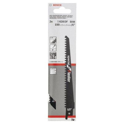 Bosch - Special Serisi Alçıpan için Panter Testere Bıçağı S 628 DF - 2'li