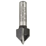 Bosch - Standard Seri Ahşap İçin Çift Oluklu Sert Metal V-Kanal Freze 8*16*45 mm