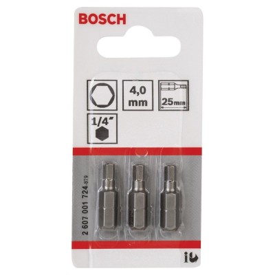 Bosch - Extra Hard Serisi HEX4*25 mm 3'lü