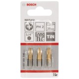 Bosch - Max Grip Serisi Vidalama Ucu PH2*25 mm 3'lü
