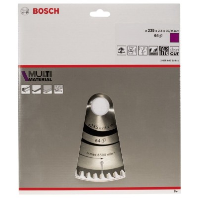 Bosch - Standard for Serisi Çoklu Malzeme için Daire Testere Bıçağı 235*30/25 mm 64 Diş