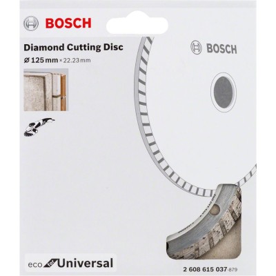 Bosch - Ekonomik Seri Genel Yapı Malzemeleri İçin Elmas Kesme Diski 125 mm Turbo