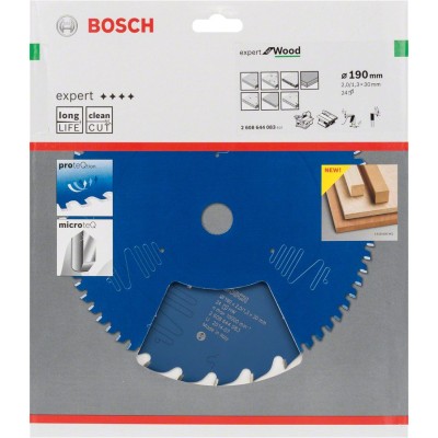 Bosch - Expert Serisi Ahşap için Daire Testere Bıçağı 190*30 mm 24 Diş