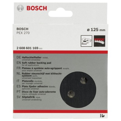 Bosch - 125 mm Zımpara Tabanı Orta Sertlikte (PEX)