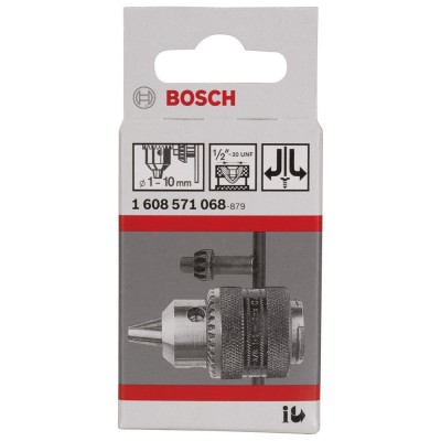 Bosch - 1-10 mm - 1/2''-20 Anahtarlı Mandren