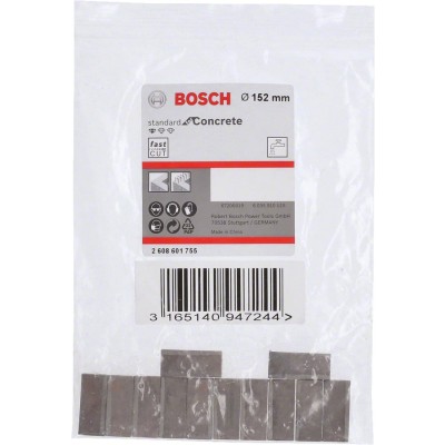 Bosch - Standard Seri Sulu Elmas Karot Ucu Segmanı 152mm 1 1/4'' 12'li