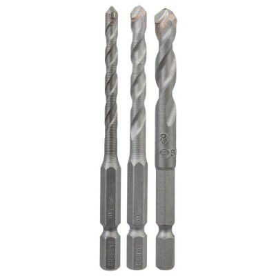 Bosch - Altıgen Şaftlı, HEX-9 Serisi Seramik için Matkap Ucu 3'lü Set 5-6-8 mm