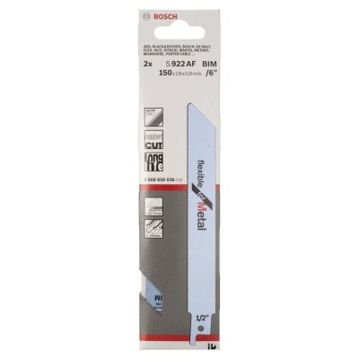 Bosch - Flexible Serisi Metal için Panter Testere Bıçağı S 922 AF - 2'li