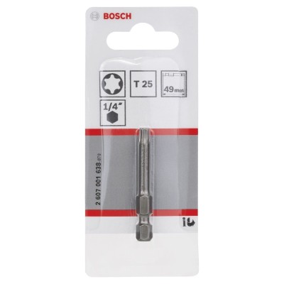 Bosch - Extra Hard Serisi Vidalama Ucu T25*49 mm 1'li