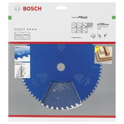Bosch - Expert Serisi Ahşap için Daire Testere Bıçağı 235*30 mm 48 Diş