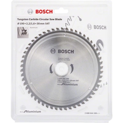 Bosch - Optiline Eco Serisi Alüminyum için Daire Testere Bıçağı 190*30 54 Diş