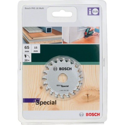 Bosch - PKS16 Çoklu Malzeme için Daire Testere Bıçağı  65x15 mm-20 Diş