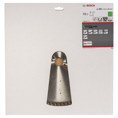 Bosch - Optiline Serisi Ahşap için Daire Testere Bıçağı 305*30 mm 72 Diş