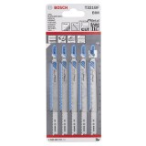 Bosch - Hızlı Kesim Serisi Metal İçin T 321 BF Dekupaj Testeresi Bıçağı - 5'Li Paket