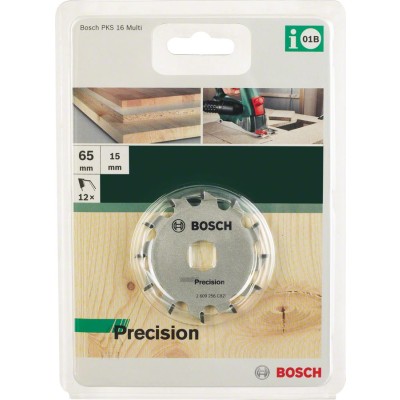 Bosch - PKS16 Ahşap için Daire Testere Bıçağı 65x15 mm-12 Diş