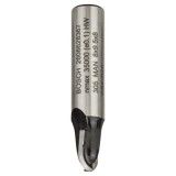 Bosch - Standard Seri Ahşap İçin Çift Oluklu, Sert Metal Dalma Yarımay Freze 8*8*40*4 mm