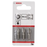 Bosch - Extra Hard Serisi Vidalama Ucu PH3*25 mm 3'lü