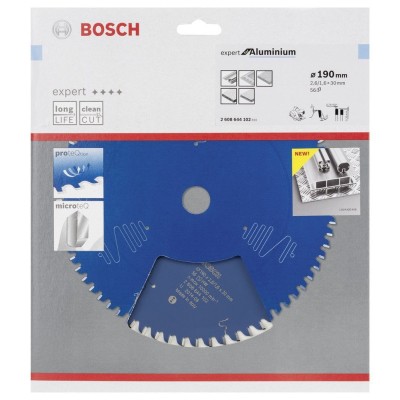 Bosch - Expert Serisi Alüminyum için Daire Testere Bıçağı 190*30 mm 56 Diş