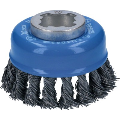 Bosch - X-LOCK - Heavy Serisi Metal İçin Burgulu Tel Fırça 75*0,5 mm