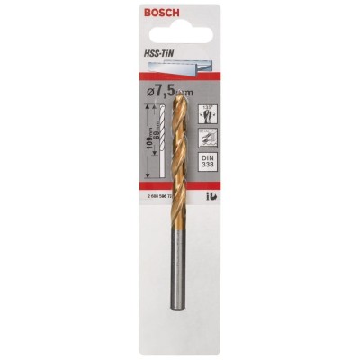 Bosch - HSS-TiN Metal Matkap Ucu 7,5*109 mm