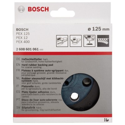 Bosch - 125 mm Zımpara Tabanı Sert (PEX)