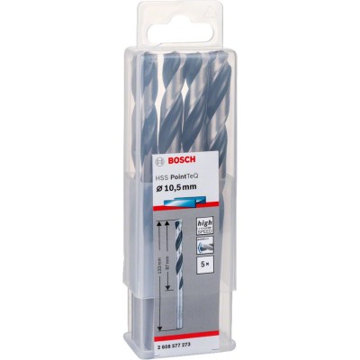 Bosch - HSS-PointeQ Metal Matkap Ucu 10,5 mm 5'li