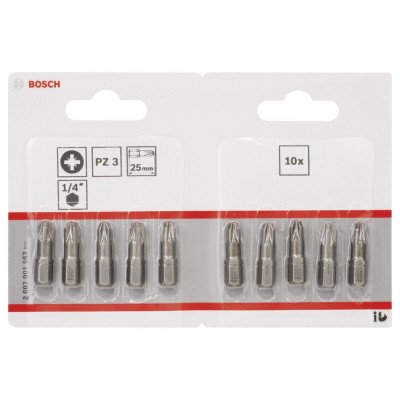 Bosch - Extra Hard Serisi Vidalama Ucu PZ 3*25 mm 10'lu