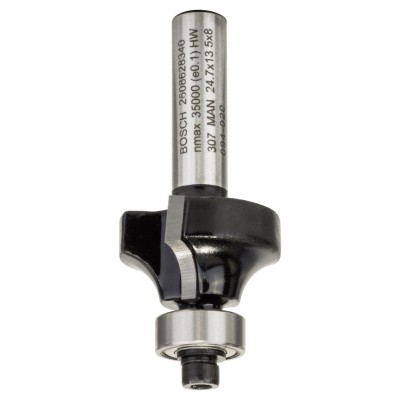 Bosch - Standard Seri Ahşap İçin Çift Oluklu, Sert Metal Bilya Yataklı Yuvarlama Frezesi 8*6*53 mm