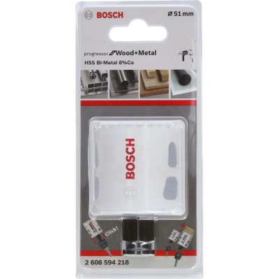 Bosch - Yeni Progressor Serisi Ahşap ve Metal için Delik Açma Testeresi (Panç) 51 mm