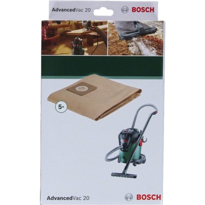 Bosch - Elektrikli Süpürgeler İçin Kağıt Toz torbası - (AdvancedVac 20 için uygun)
