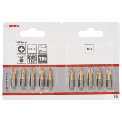 Bosch - Max Grip Serisi Vidalama Ucu PZ 2*25 mm 10'lu
