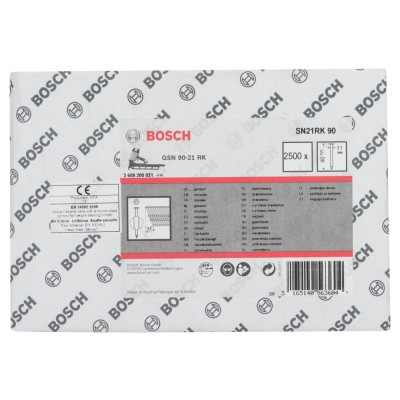 Bosch - GSN 90-21DK Çivi  90mm 2500lü Düz Parlak