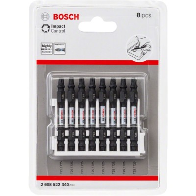 Bosch - Impact Control Serisi Çift Taraflı Vidalama Ucu 8'li T25 *65mm