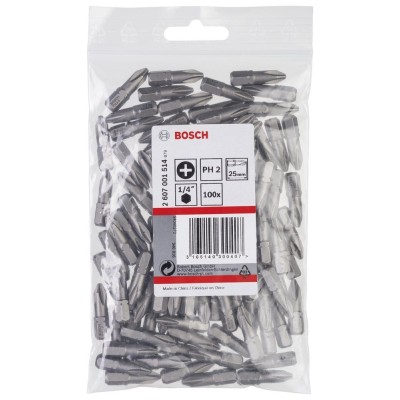 Bosch - Extra Hard Serisi Vidalama Ucu PH2*25 mm 100'lü