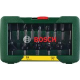 Bosch - 15 Parça Freze Seti 8 mm Şaftlı