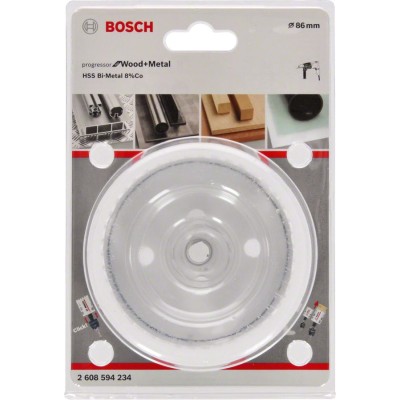 Bosch - Yeni Progressor Serisi Ahşap ve Metal için Delik Açma Testeresi (Panç) 86 mm
