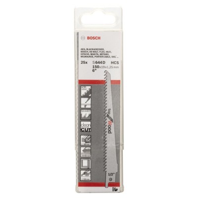 Bosch - Top Serisi Ahşap için Panter Testere Bıçağı S 644 D - 25'li