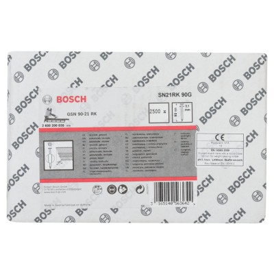 Bosch - GSN 90-21DK Çivi  90mm 2500lü Düz ÇinkoK