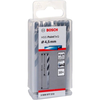 Bosch - HSS-PointeQ Metal Matkap Ucu 4,5 mm 10'lu