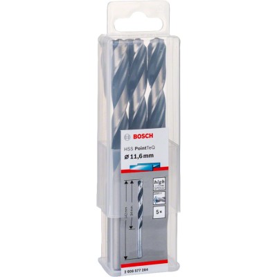 Bosch - HSS-PointeQ Metal Matkap Ucu 11,6 mm 5'li