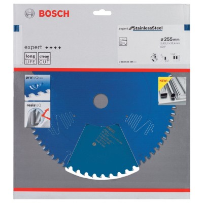 Bosch - Expert Serisi Paslanmaz Çelik için Daire Testere Bıçağı 255*25,4 mm 50 Diş